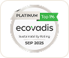 Logo du certificat platine ecovadis